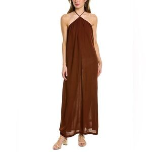 #196 WEWOREWHAT Halter Trapeze Maxi Dress